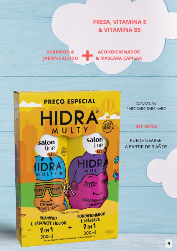 Linea KIDS. Todo tipo de cabello