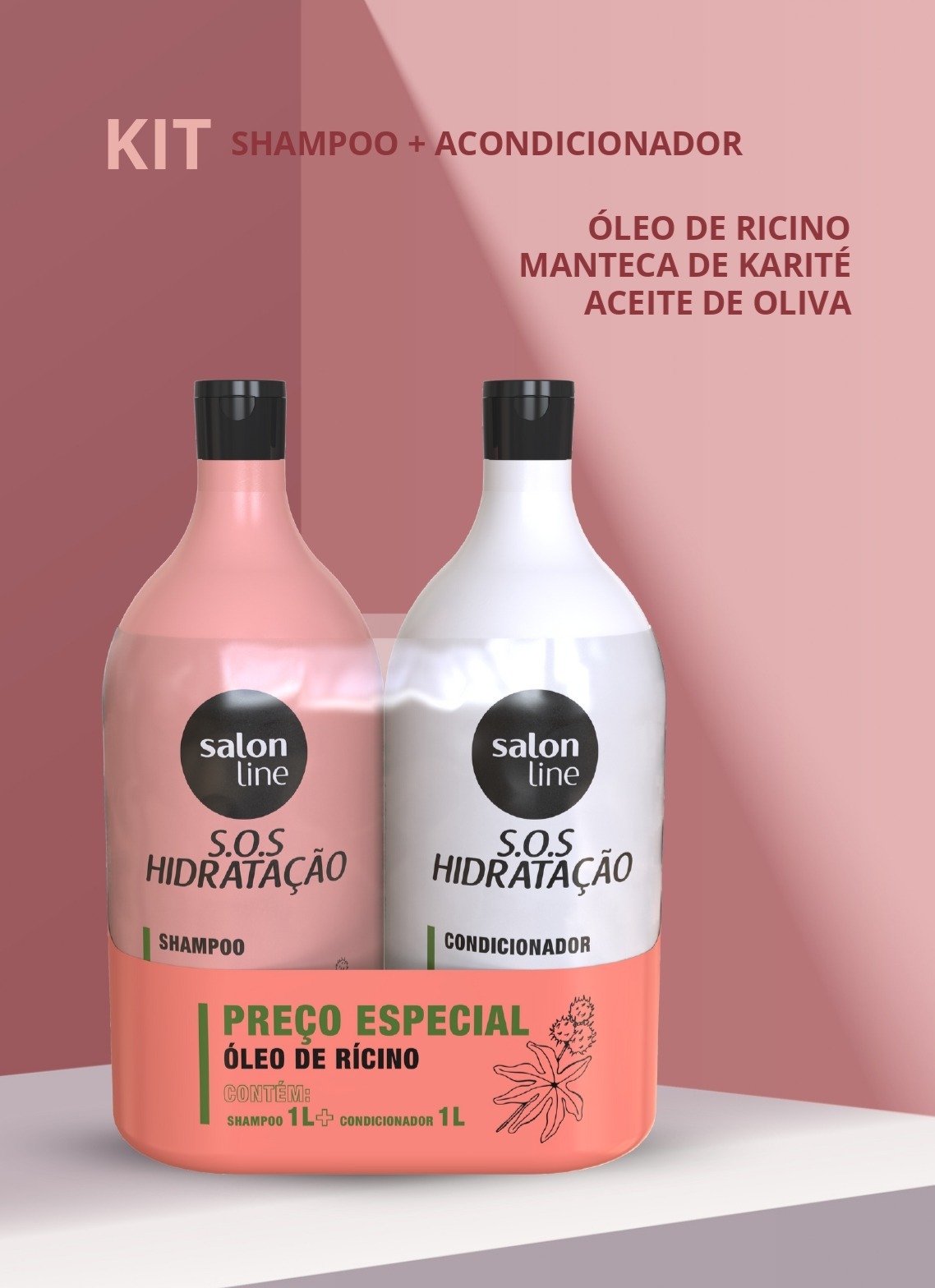 CATALOGO SALON LINE 0925 (1)_page-0042 KIT OLEO DE RICINO SHAMPOO + ACODICIONADOR - Image 1