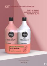 Kit Shampoo + Acondicionador SOS Hidratación Óleo Ricino Salon Line 1L 2Piezas - Image 3